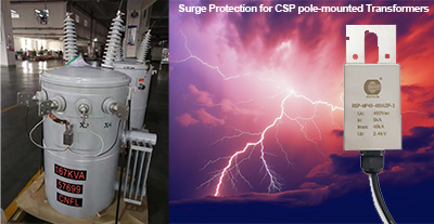 CSP Pole‑Mounted Transformer Surge Protection