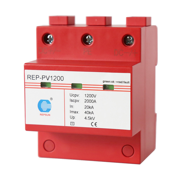 Surge protector for PV1200 with Combined disconnection and short-circuiting device with safe electrical isolation in the protection module