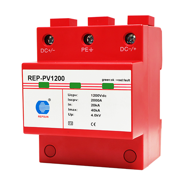 Surge protector for PV1200 with Combined disconnection and short-circuiting device with safe electrical isolation in the protection module