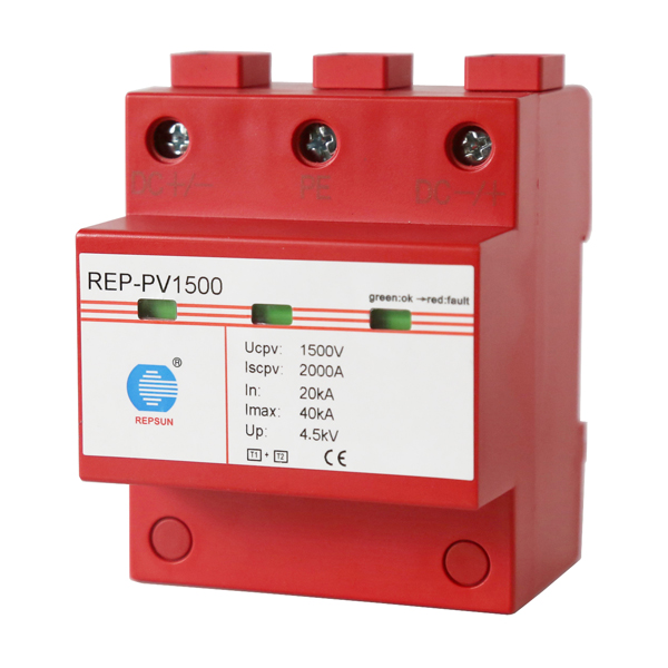 Surge protector for PV1500 with Combined disconnection and short-circuiting device with safe electrical isolation in the protection module