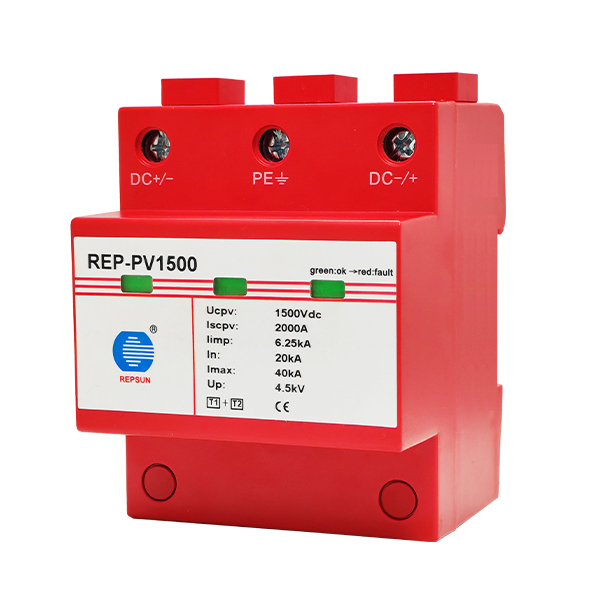 Surge protector for PV1500 with Combined disconnection and short-circuiting device with safe electrical isolation in the protection module