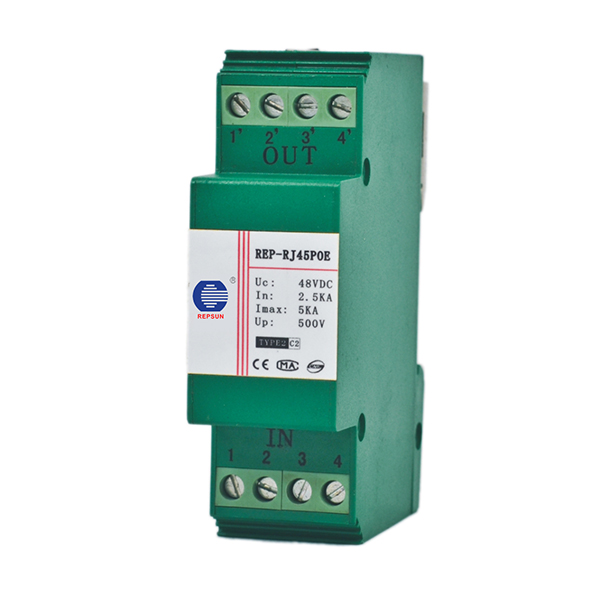 Surge Protector (REP-RJ45POE05/RJ45POE48) for Signal System