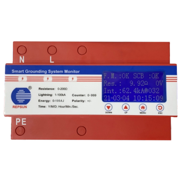 Smart Lightning Monitoring System-Smart Grounding System Monitor (GSM26 Power Supply System)