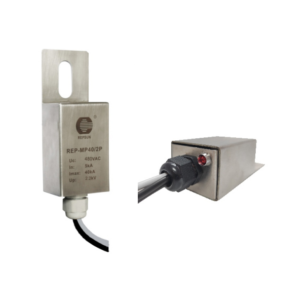 SPD (REP-MP40-240/480-2P-3S) for Outdoor Transformer with Failure Indicator Light